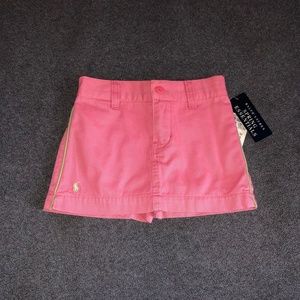 Ralph Lauren Skirt/Shorts Skort Pink Girls 4 NWT